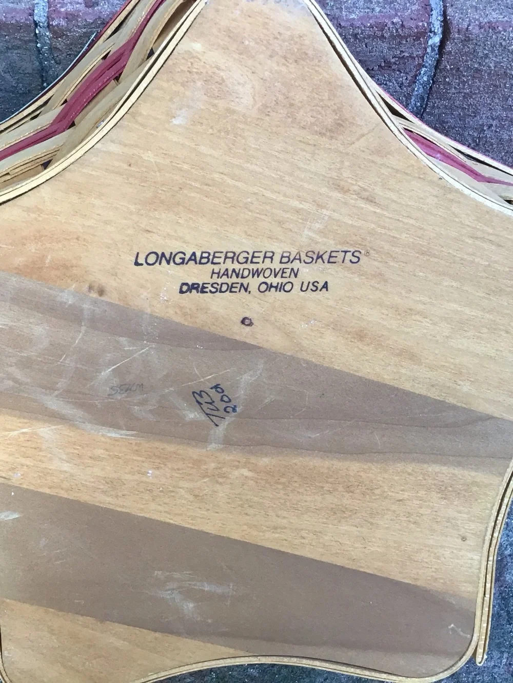 Longaberger, 2001 shining star Christmas basket combo with 2 liners & protector